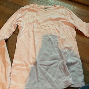 tommy hilfiger light pink long sleeve